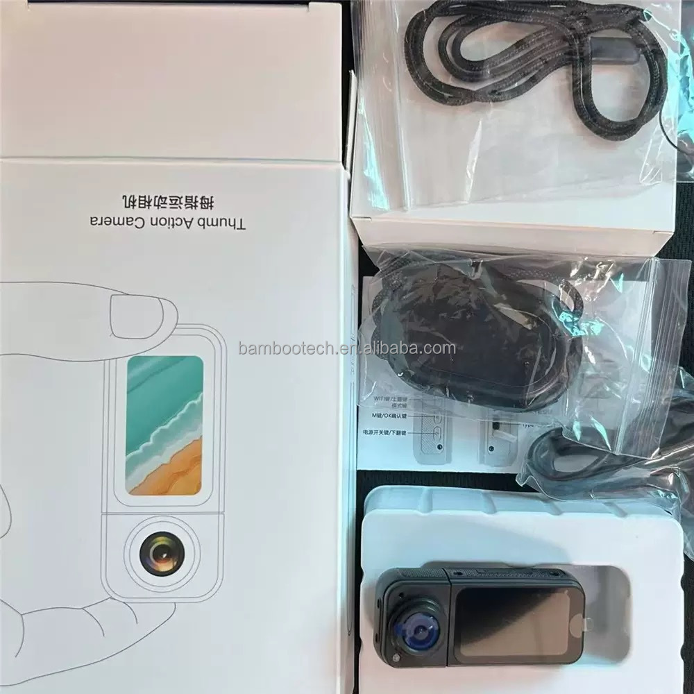 S70 2-7k Thumb Action Spor Kamerası Küçük Gövdeli Mini Spor Aksiyon Kamerası Wifi Manyetik Açık Hava Sürüş Bisiklet Ve Motosiklet Video Vlog Kamerası